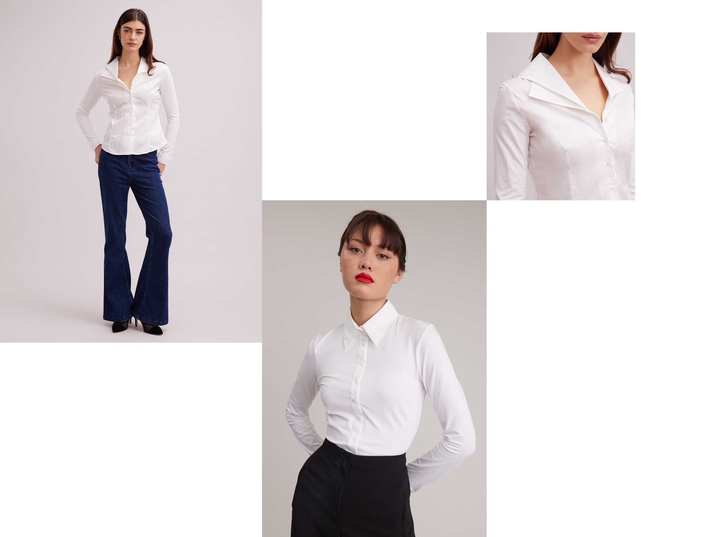 Que vous recherchiez l'élégance ou que vous souhaitiez rehausser votre look, la chemise blanche est le basique le plus chic. Elle peut vous accompagner d'un brunch sur la plage à un dîner en tête-à-tête, à chaque moment de la journée.
