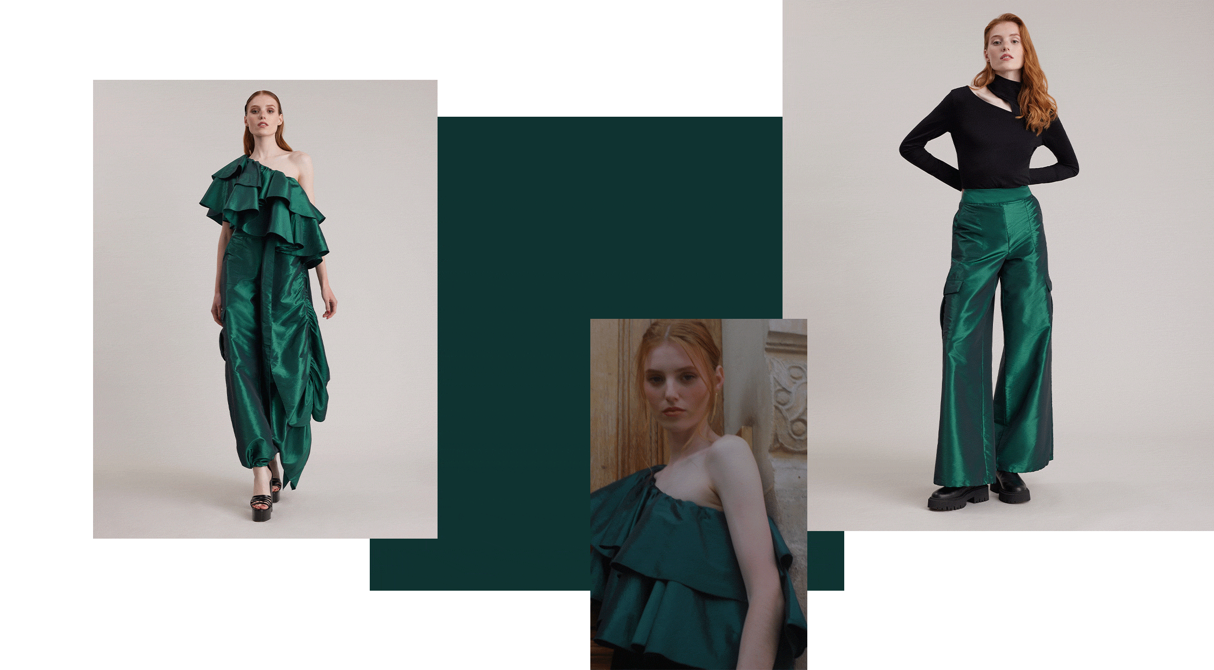 The new Pre-Fall 2023 Collection from Anne Fontaine features vibrant green colorways that illuminate the designer's affinity for the wild, untamed beauty of nature. Green represents an endless array of tonalities and hues, from lush forests to sun-soaked 