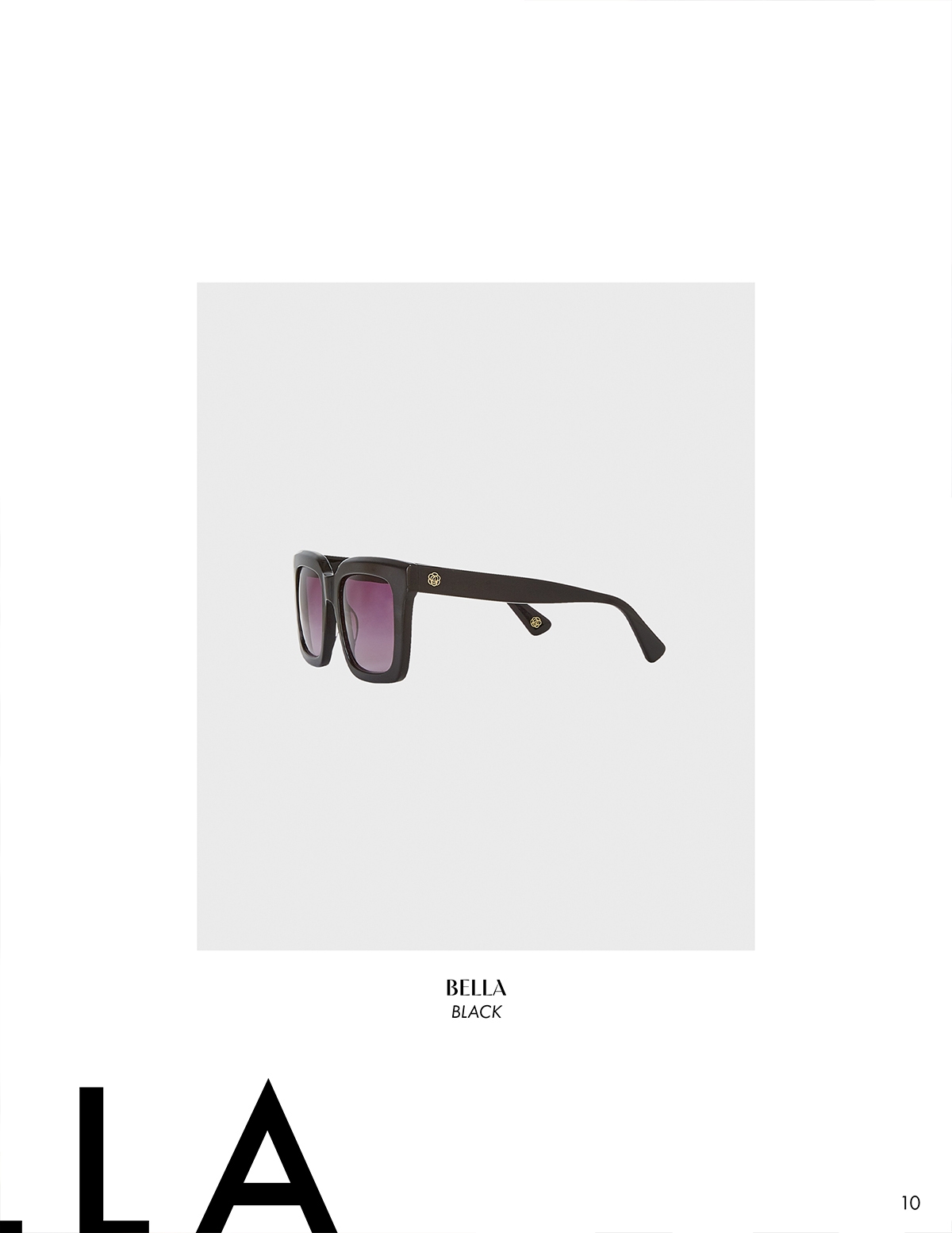 Discover the BELLA Black Square Frame Sunglasses from ANNE FONTAINE