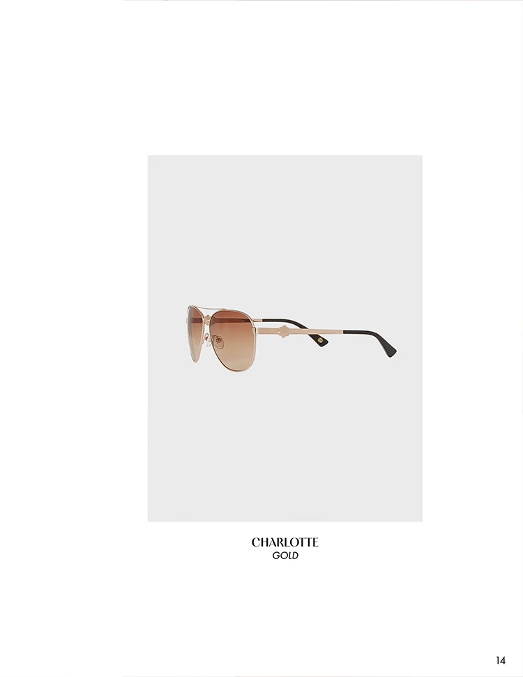 Discover the CHARLOTTE Rose Gold Aviator Sunglasses from ANNE FONTAINE