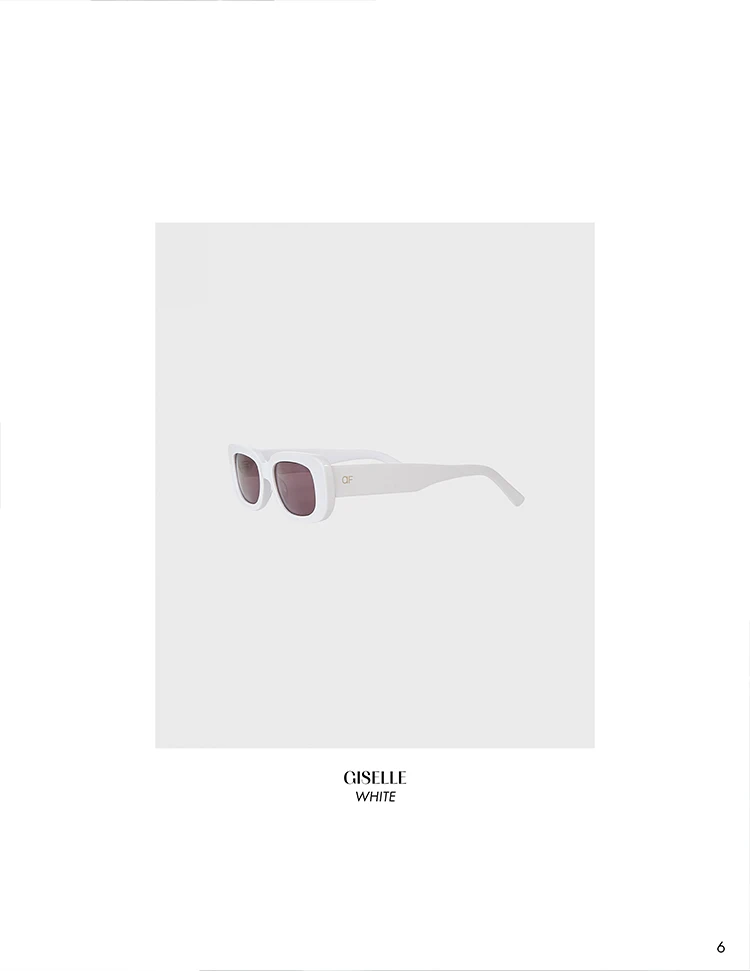 Discover the GISELLE White Retro Sunglasses from ANNE FONTAINE