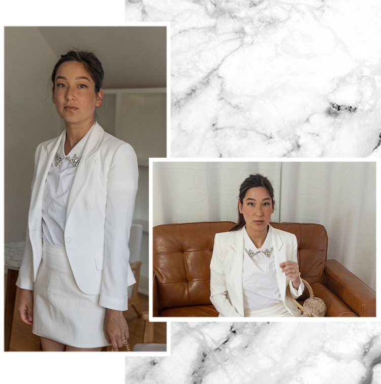 Anne Fontaine style ambassador - Kristina Petrick of Day In My Dreams showcases style featuring an arresting combination of elegance, creativity and modernity.  ‌  Explore Kristina's curated style edit featuring her favorites looks to usher you through th