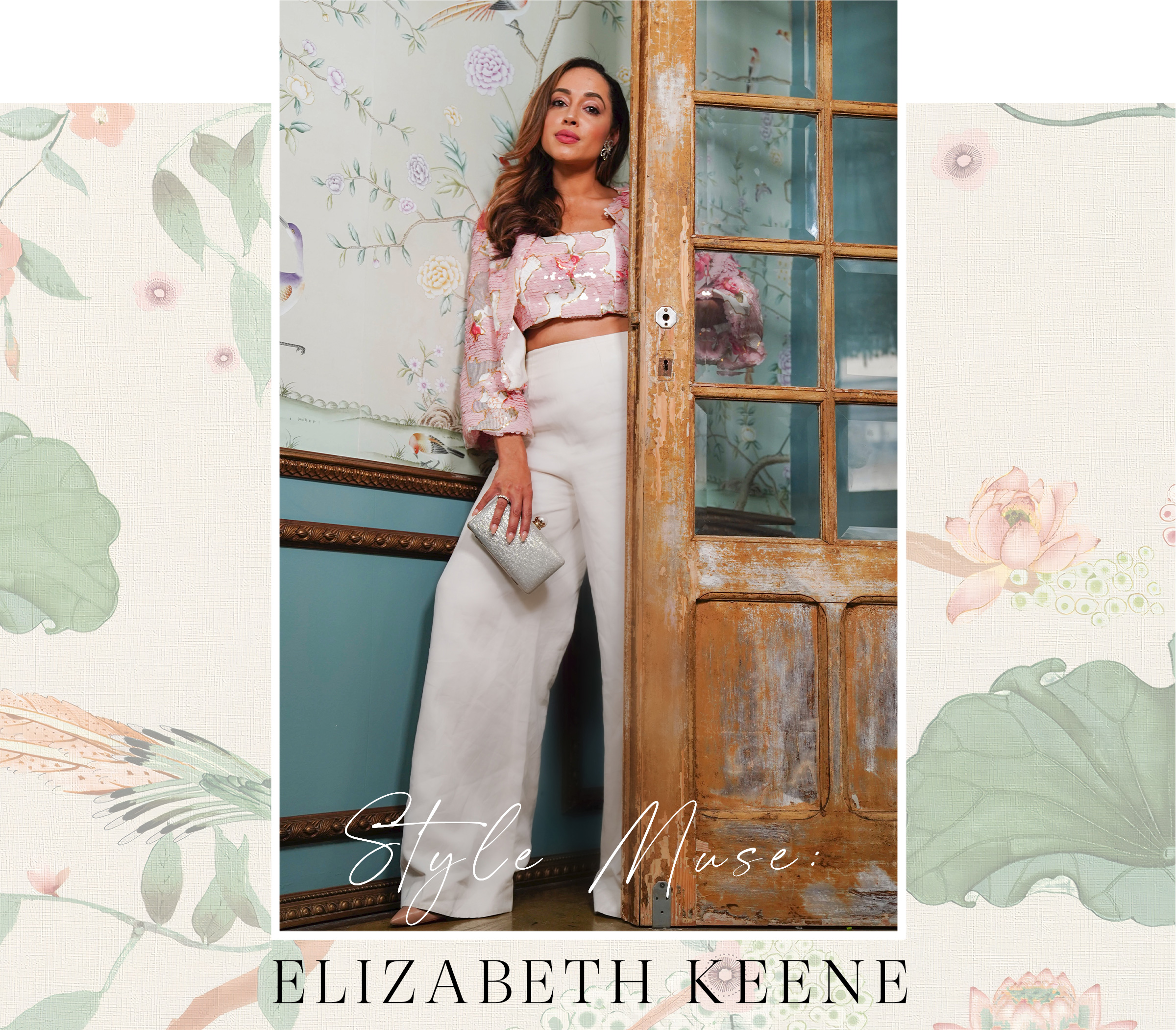 We're looking to Elizabeth Keene as our latest style muse, and we couldn't be more excited.  With her iconic allure, she exudes a timeless elegance that we can't get enough of—and we know you will feel the same way.