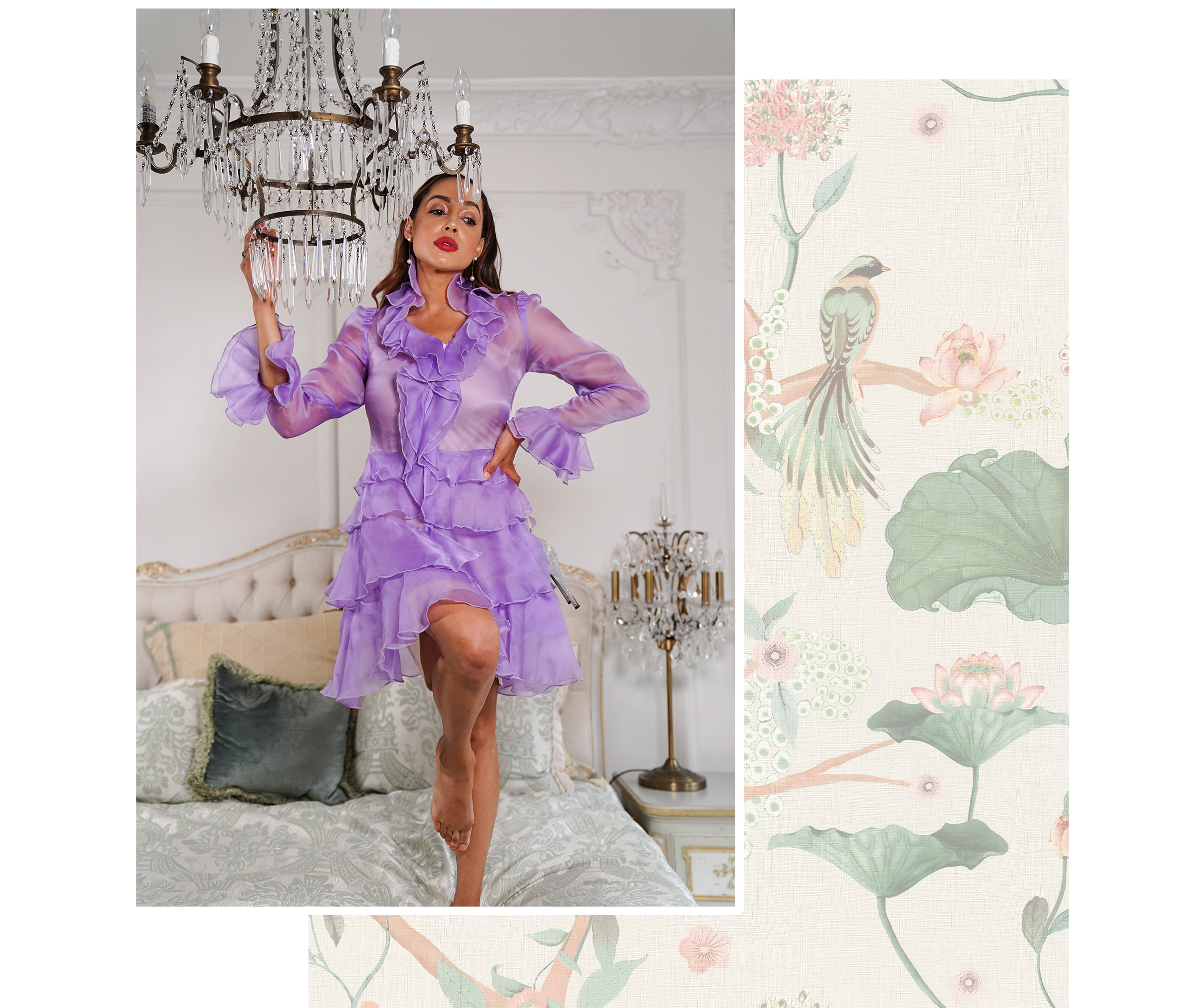 We're looking to Elizabeth Keene as our latest style muse, and we couldn't be more excited.  With her iconic allure, she exudes a timeless elegance that we can't get enough of—and we know you will feel the same way.