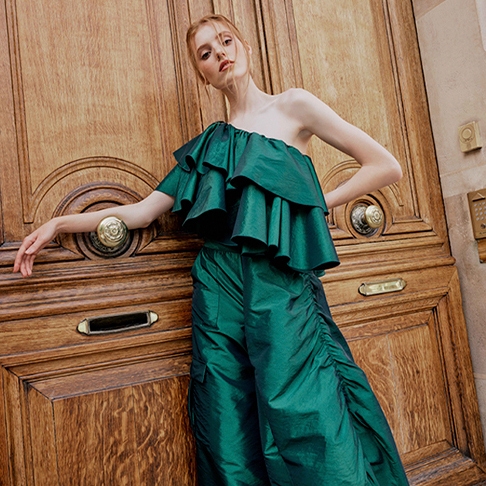 The new Pre-Fall 2023 Collection from Anne Fontaine features vibrant green colorways that illuminate the designer's affinity for the wild, untamed beauty of nature.