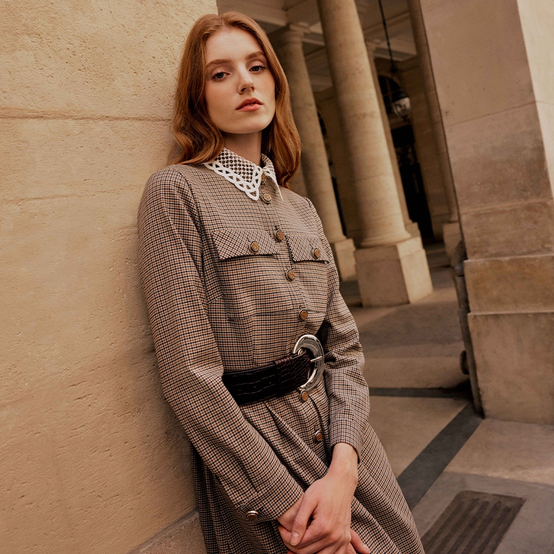     Enter the enchanting realm of Anne Fontaine's autumnal reverie, where the poetry of nature converges with the refined artistry of fashion