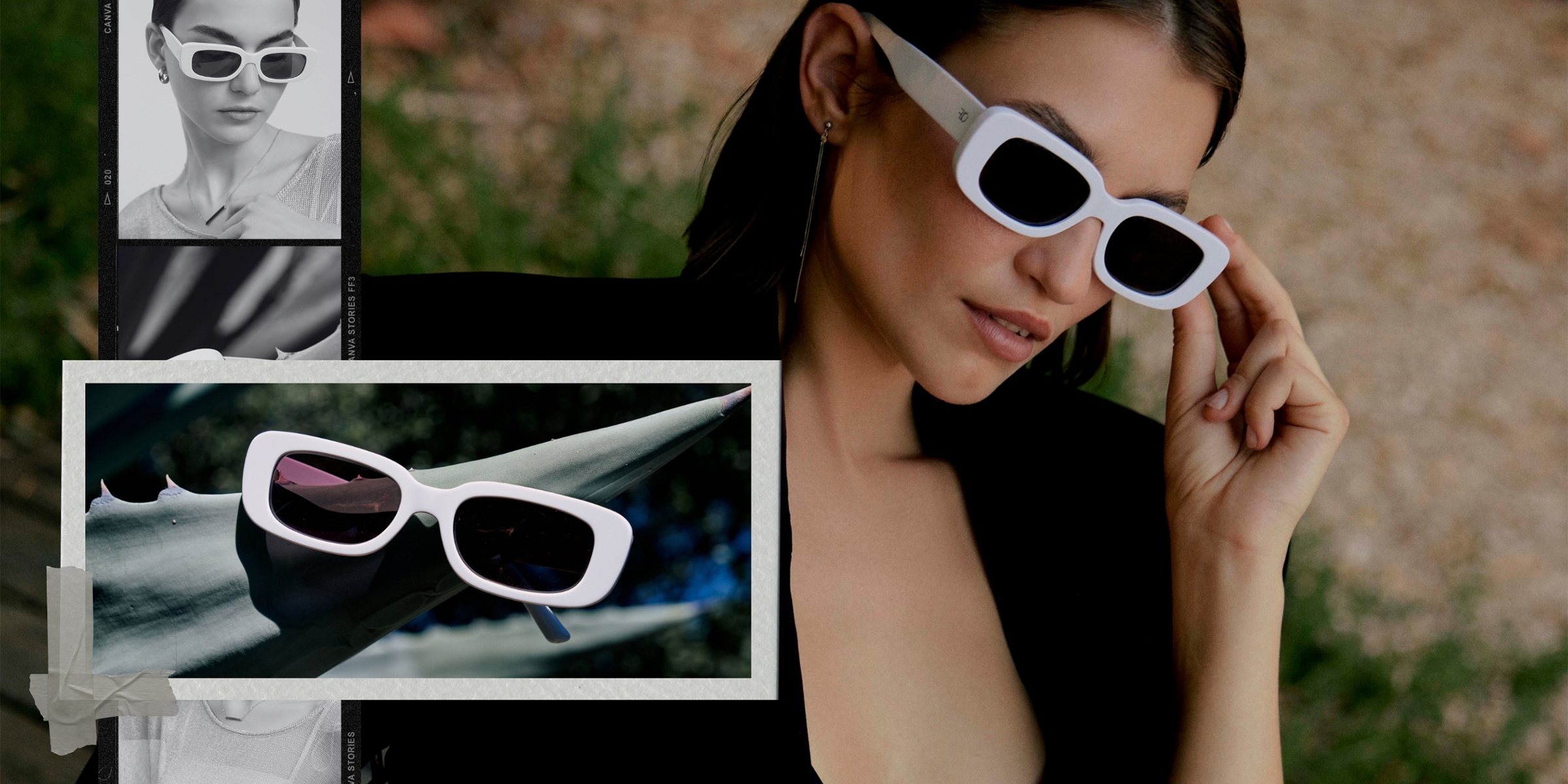 Discover the GISELLE white sunglasses from designer ANNE FONTAINE