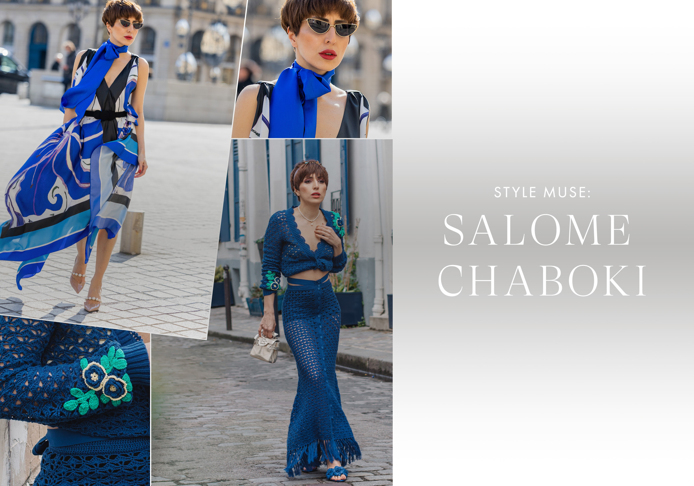  Salomé Chaboki – Fashion Stylist and Blogger („saloccisworld“) and Social Media Expert from Germany. The enthusiasm I developed in my youth for fashion and styling promoted me later to turn my passion into a career. Through my social media channels, I tr