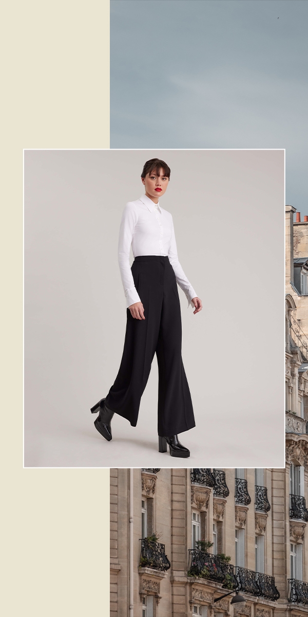 We know you're still working hard to get through those long hours at the office, though—and we don't want you to have to ditch your favorite pieces just because it's getting hotter outside. That's why we've curated an editorial of Parisian chic staples in