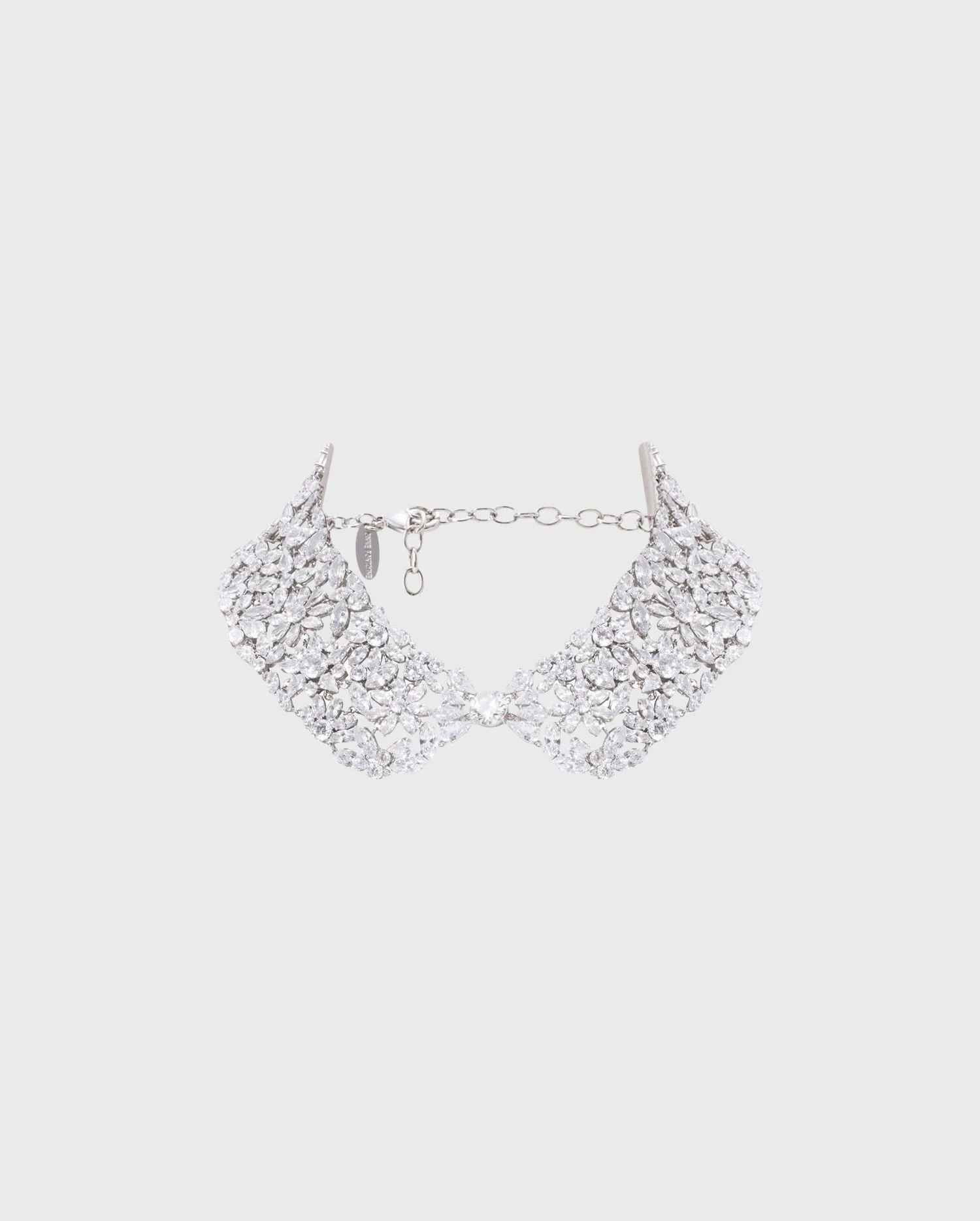 Feel like royalty in the CAROLINA statement crystal collar from Parisian designer Anne Fontaine