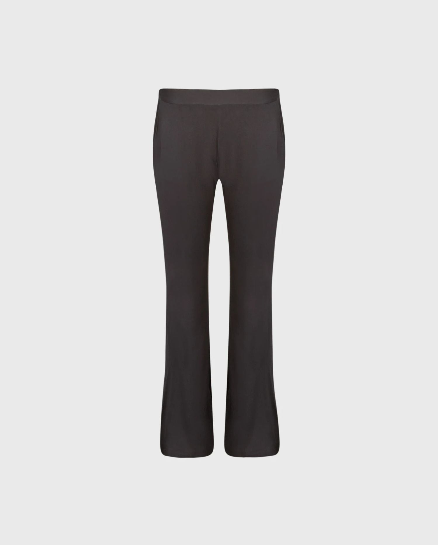 Discover the Cattalina Black Crepe Flare Ankle Length Pants from designer ANNE FONTAINE