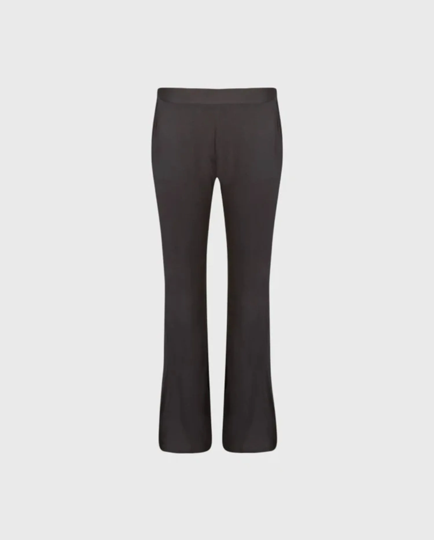 Discover the CATTALINA Black Crepe Flare Ankle Length Pants by designer ANNE FONTAINE