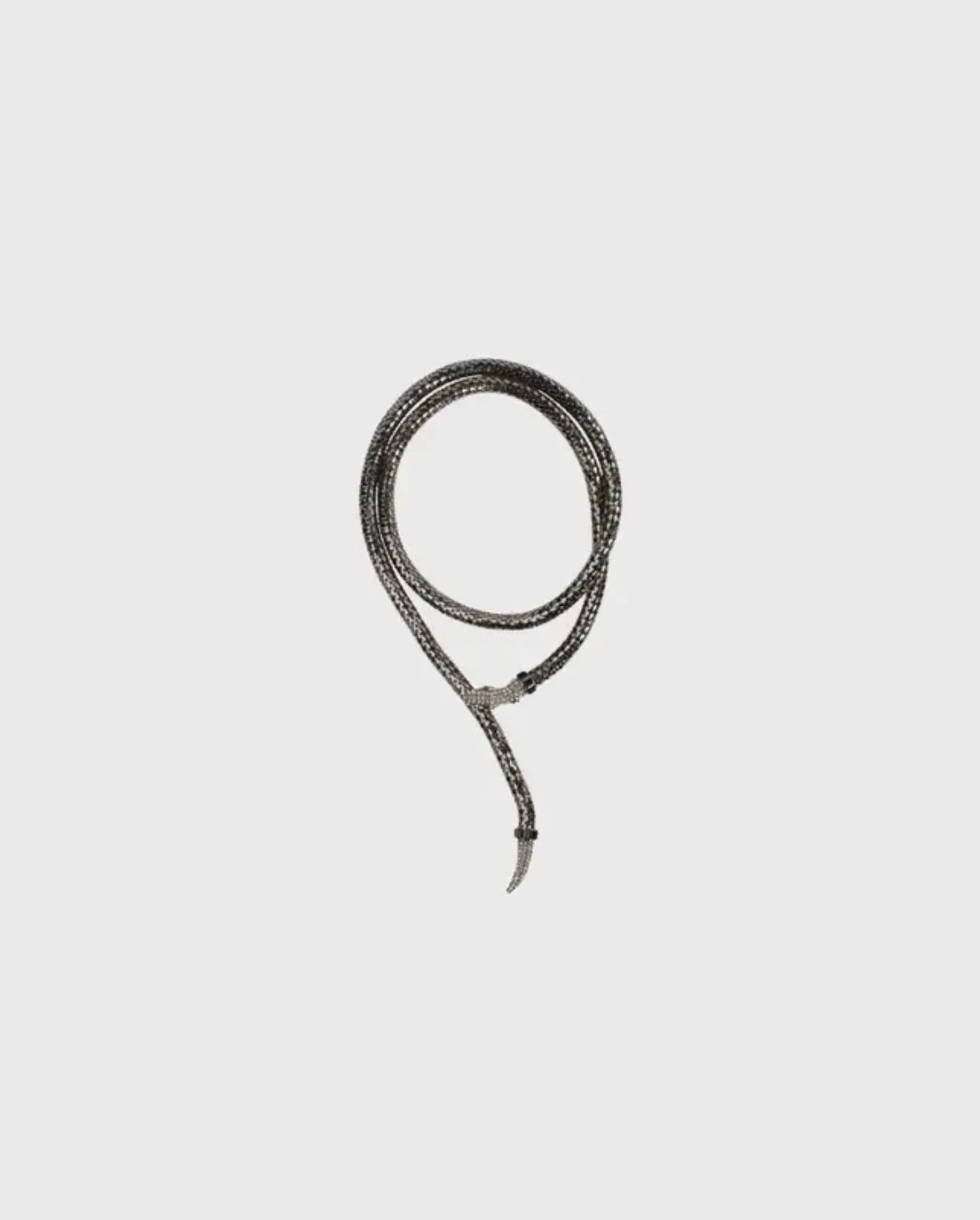 DIscover the ISLA Black Metal Serpent Rope Belt With Crystal Embellishments by designer ANNE FONTAINE