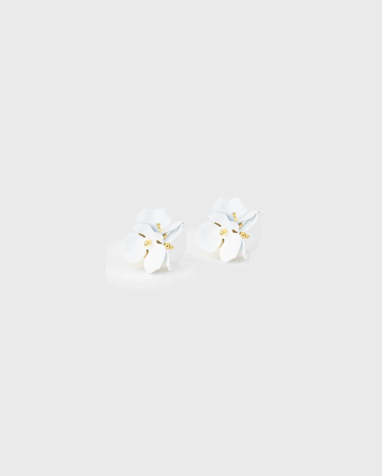 Discover the DUNE White and Gold Flower Cufflinks from designer ANNE FONTAINE