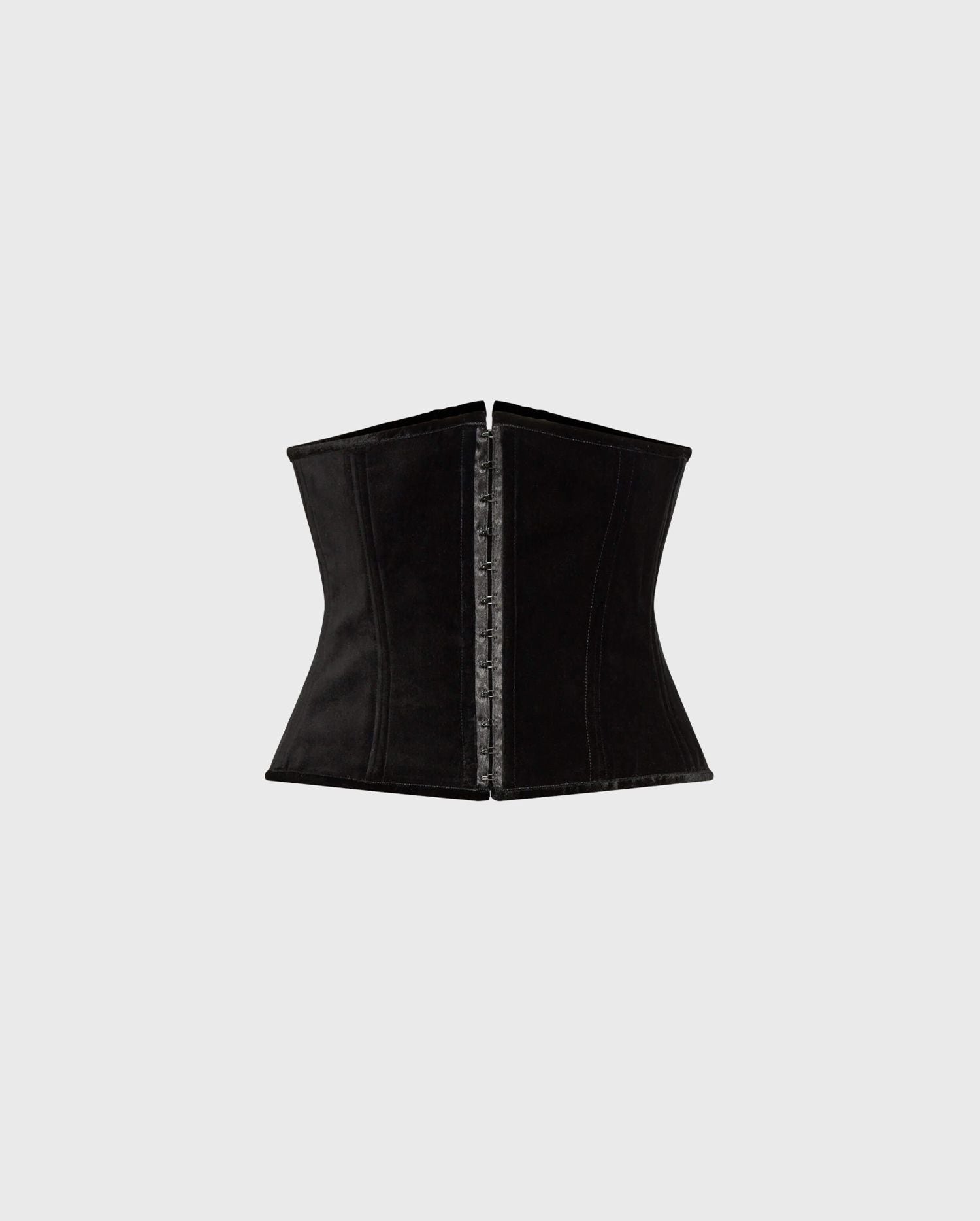  ELVIA : Wide Velvet Corset In Black | ANNE FONTAINE