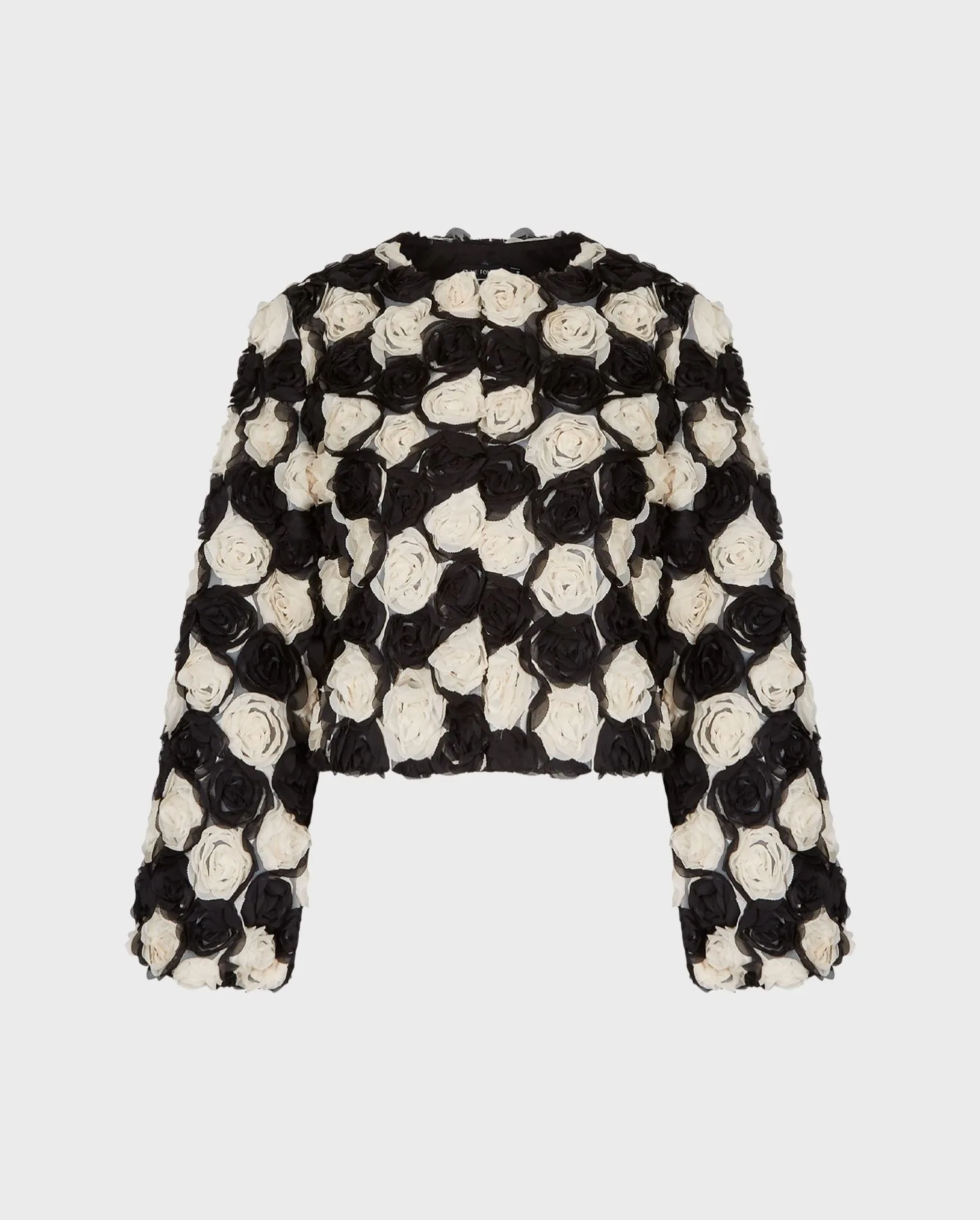 Discover the Belle Limited Edition Sculptural Black and White Cropped Jacket by designer ANNE FONTAINE