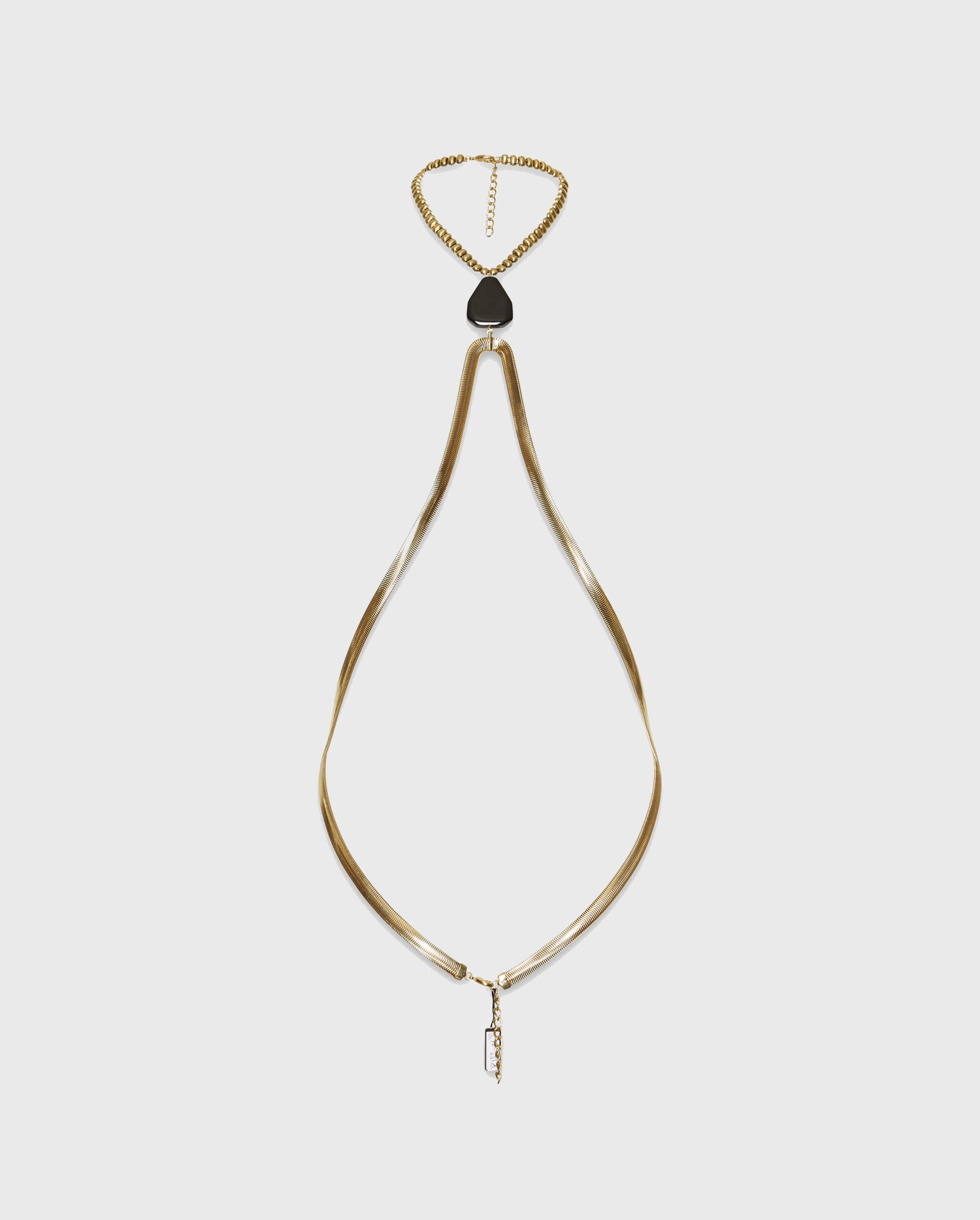 Shop the GIMS Gold body chain with agate stone from ANNE FONTAINE