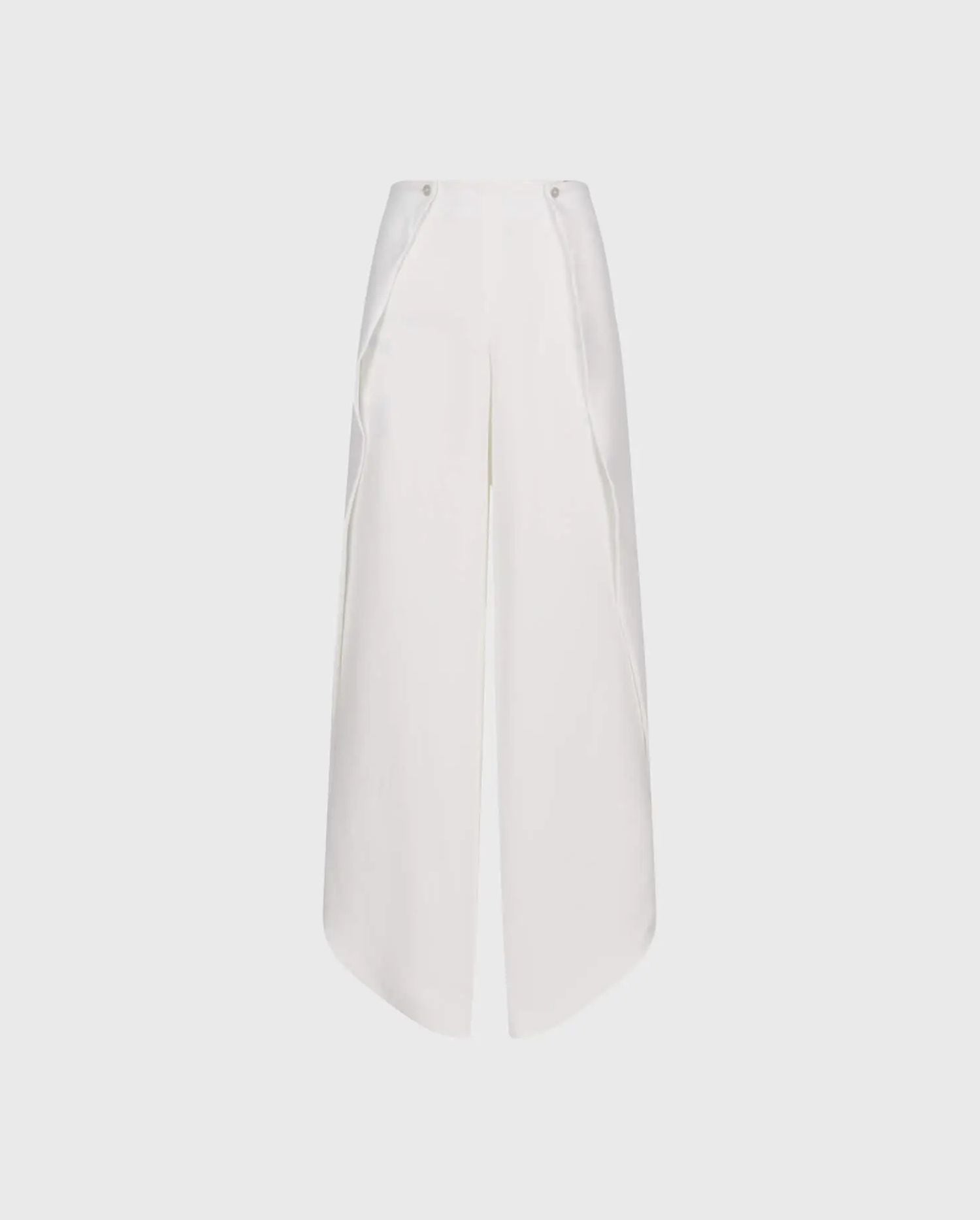 Discover the Meldrey Moon White Trousers With Open Tulip Leg from designer Anne Fontaine
