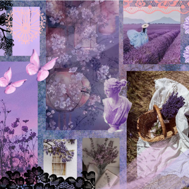 Seamlessly move from day to night with this season's color family, featuring hues of purple and pink.