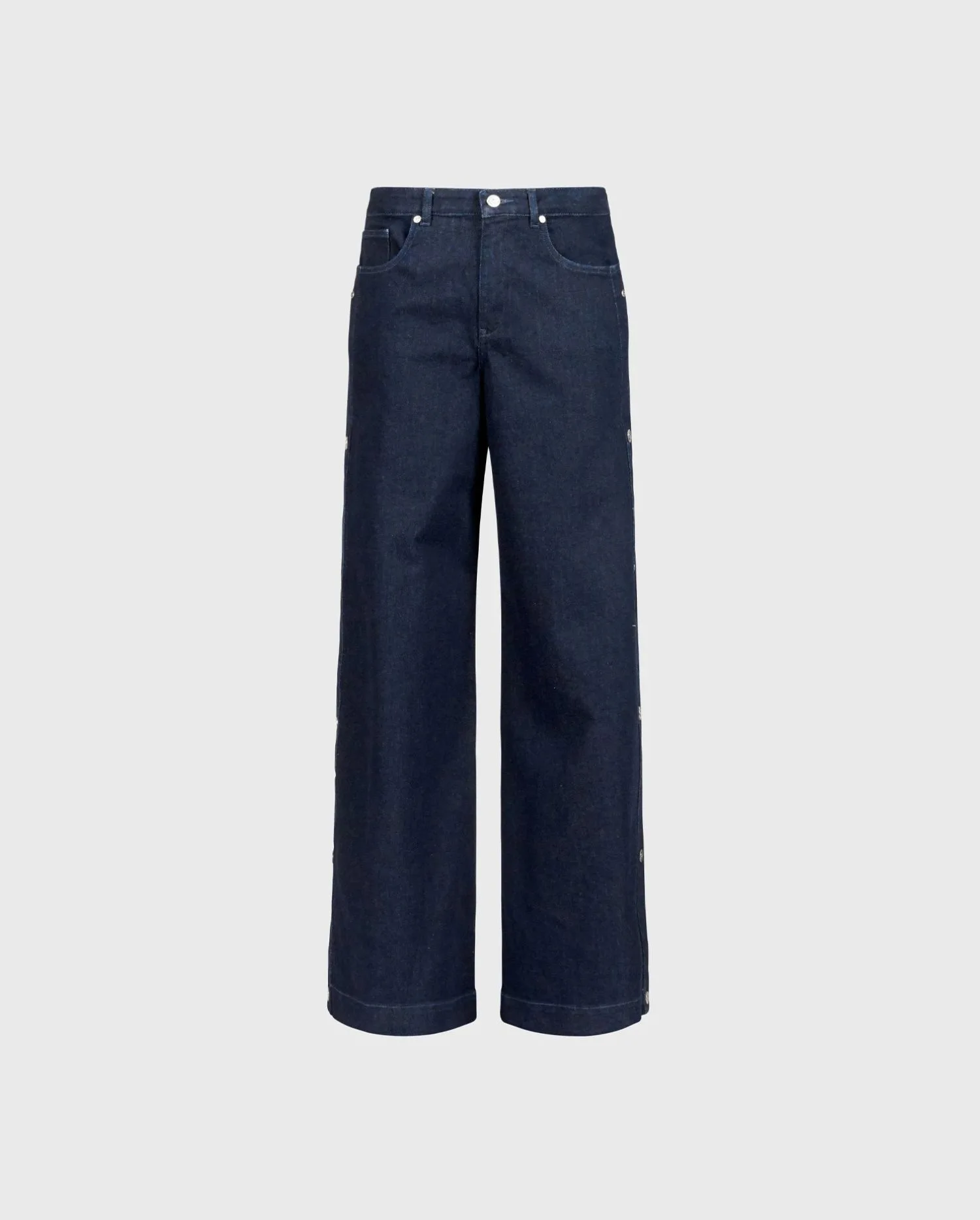 Discover the Presley Dark Washed Jeans With Snaps Along The Side from designer Anne Fontaine