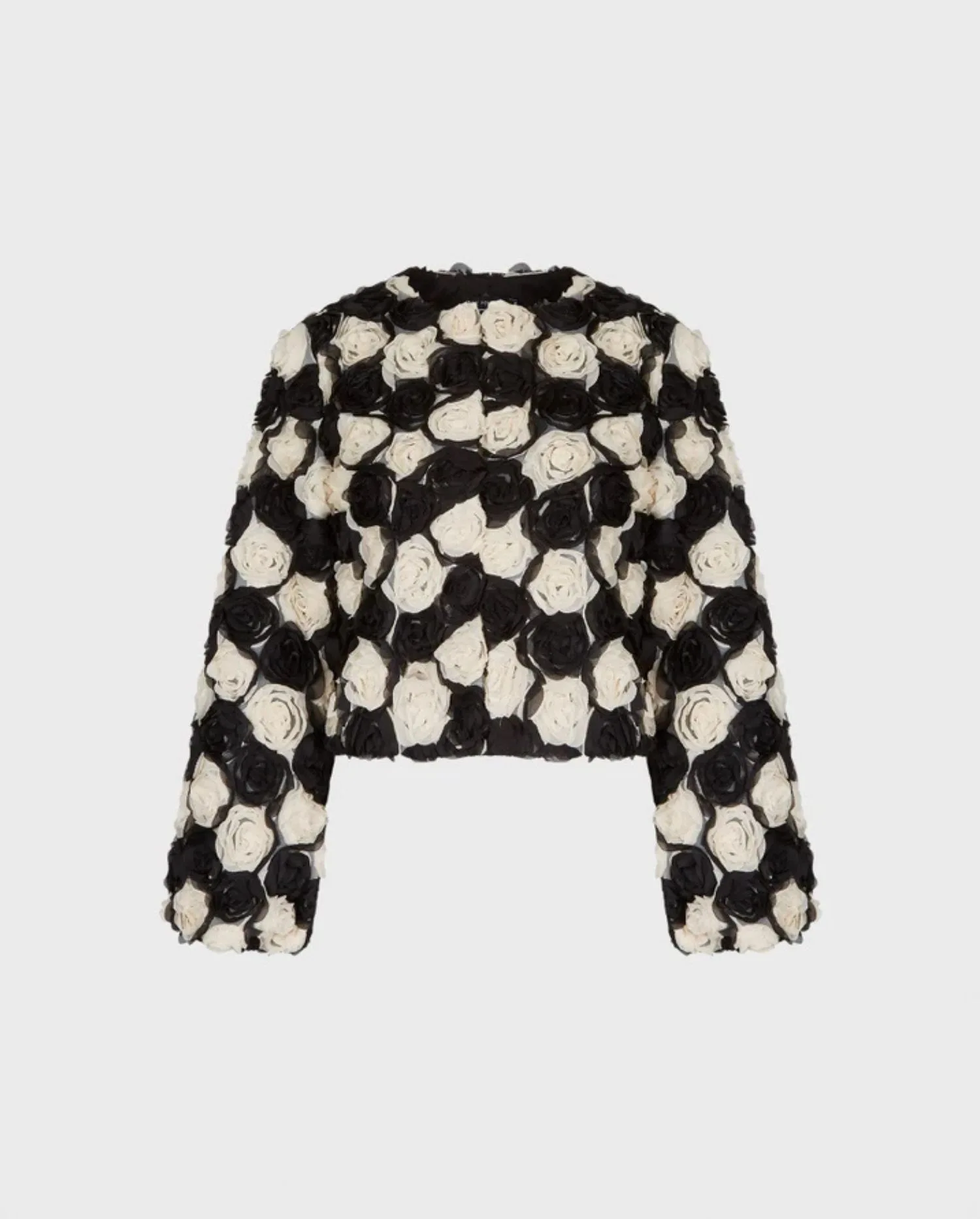 Discover the BELLE Limited Edition Sculptural Black and White Cropped Jacket by designer ANNE FONTAINE