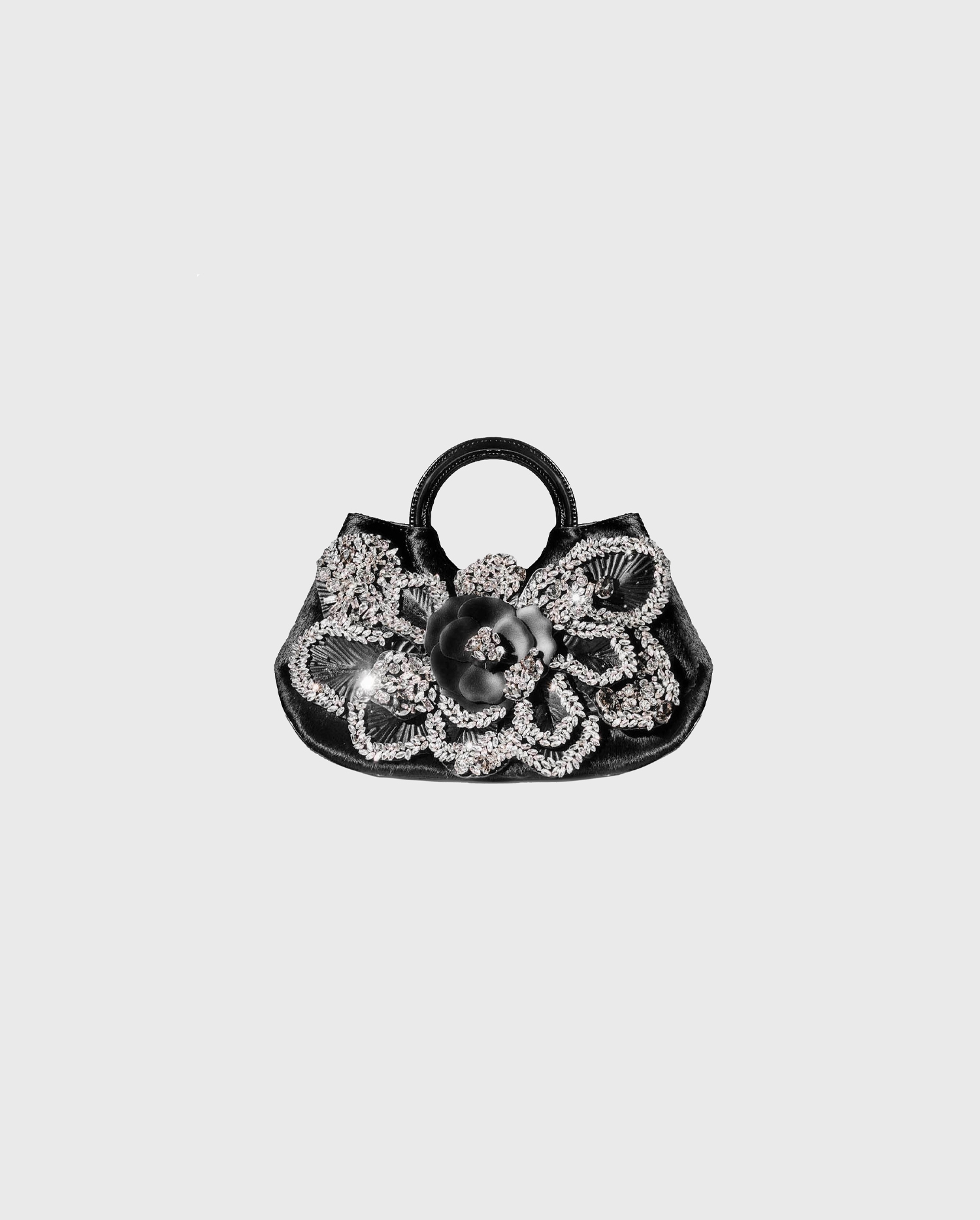 Discover the Scarlett Signature Floral Handbag With Crystals from designer ANNE FONTAINE