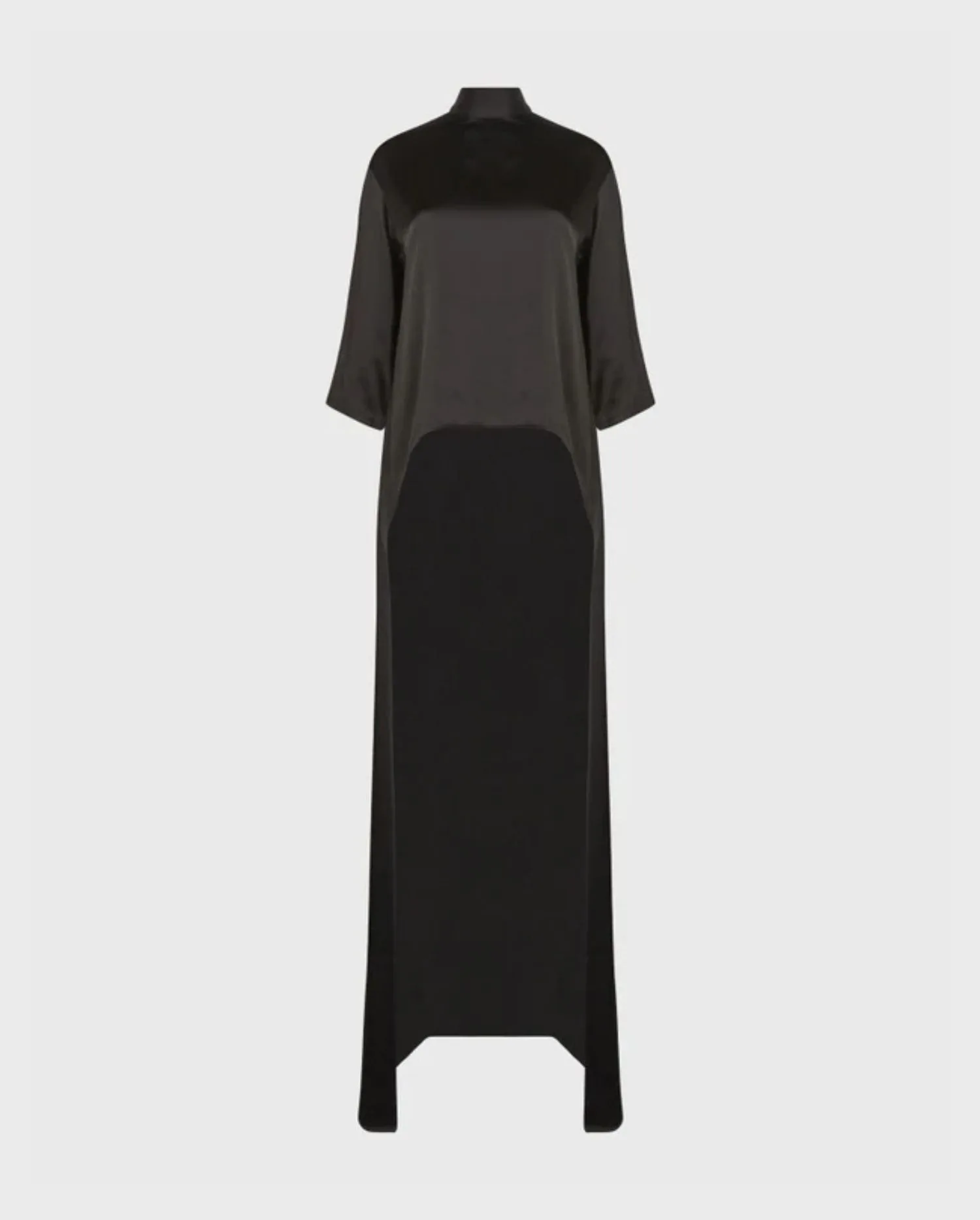 Discover the Isabella Black Mock Neck High-Low Tunic Top by designer ANNE FONTAINE 