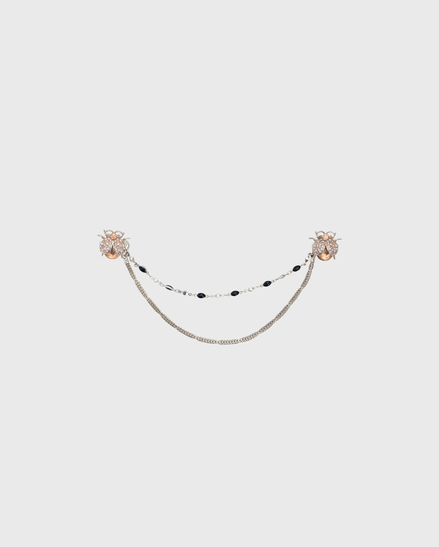 Shop the WINNY ladybug collar adorned with stones with removeable chain from ANNE FONTAINE